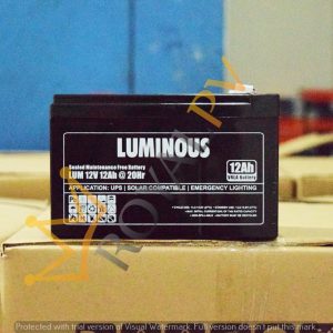 BATERAI VRLA LUMINOUS 12V 12AH ROYALPV