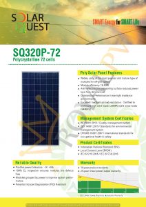 PANEL SURYA 320WP SNI TKDN POLYCRYSTALLINE SOLAR QUEST JAKARTA