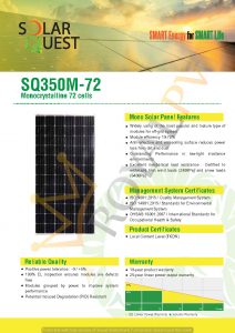 PANEL SURYA 350WP SNI TKDN MONOCRYSTALLINE SOLAR QUEST JAKARTA